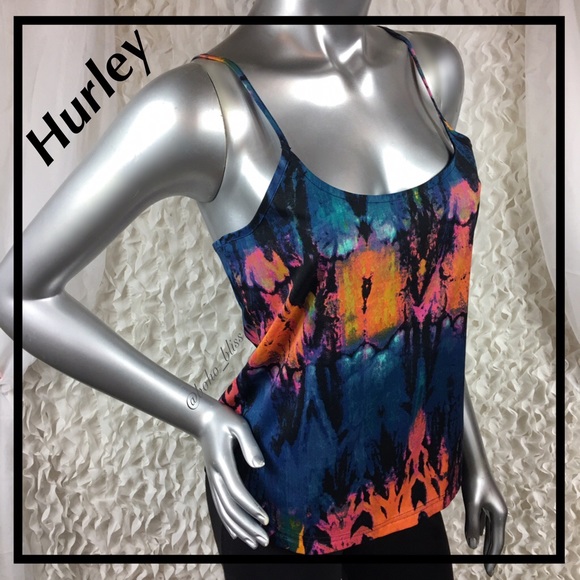 Hurley Tops - HURLEY | Bright Print Spaghetti Strap Cami Tank